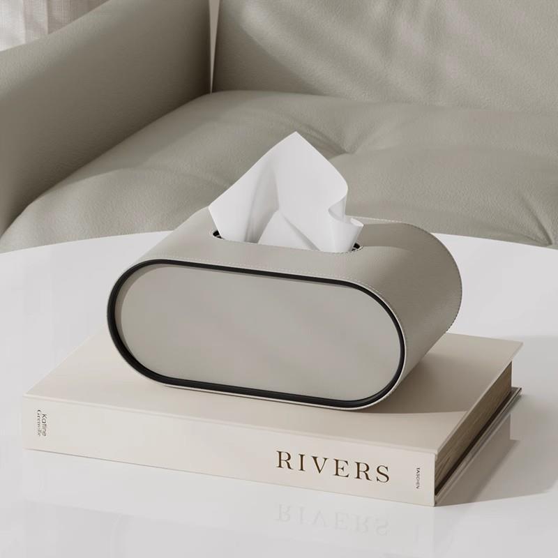 KuroLuxe Tissue Case – Timeless Leather Design for Refined Spaces
