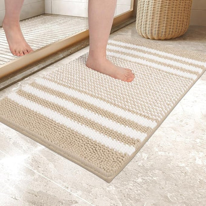 StriaChen Bath Mat – Soft Texture for Quiet Grounding