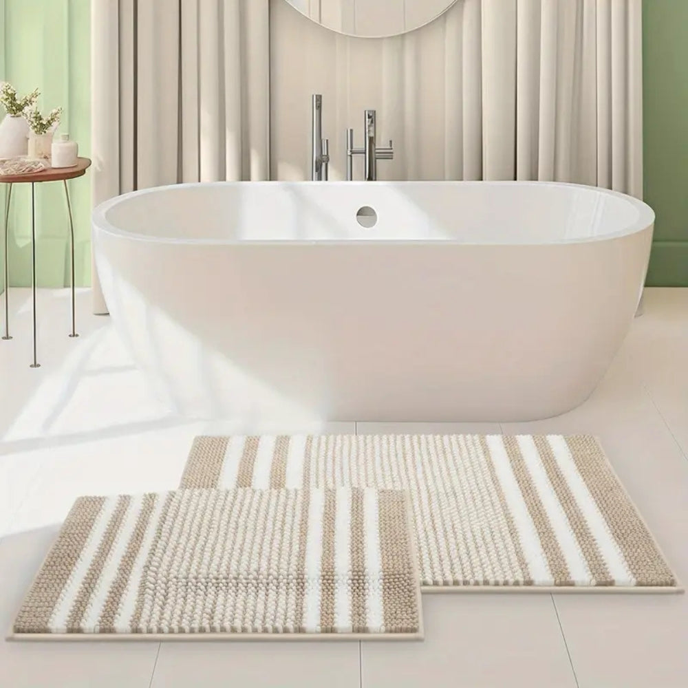 StriaChen Bath Mat – Soft Texture for Quiet Grounding