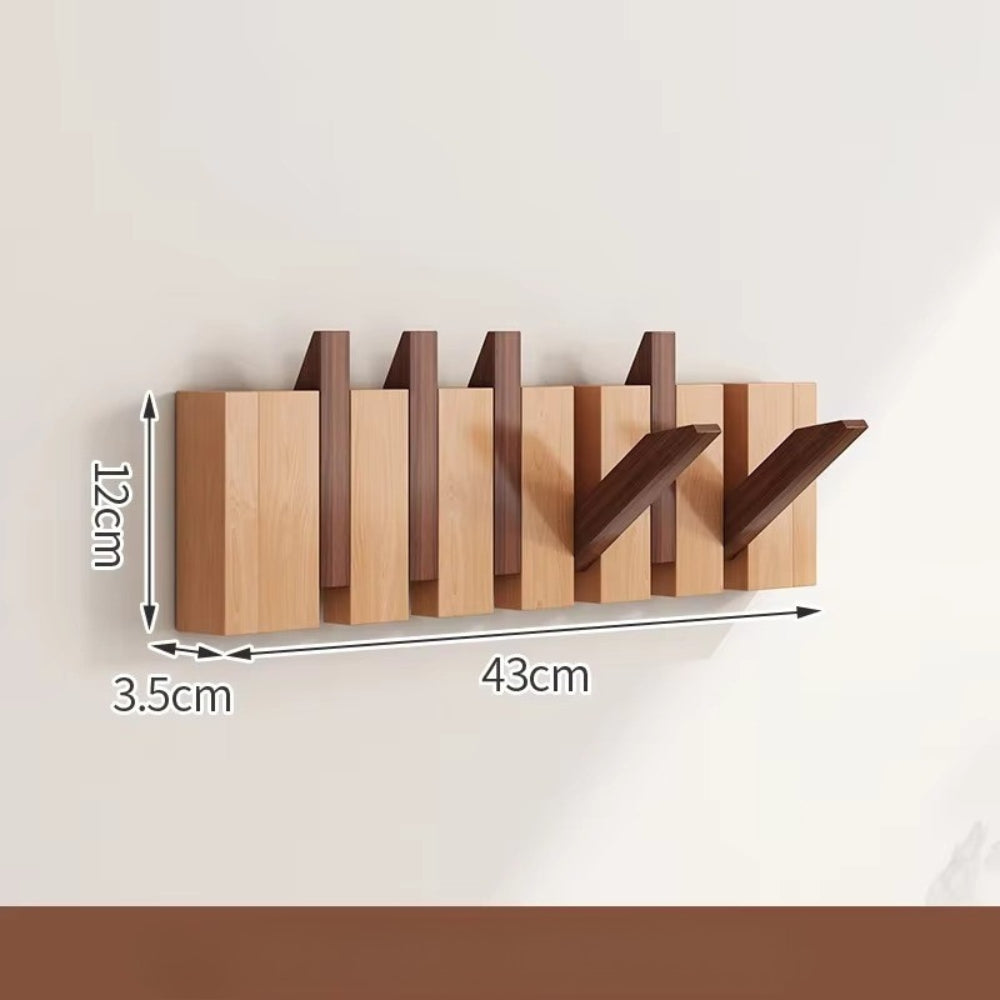 Compose Wall Hook Rack – Piano-Inspired Wooden Design