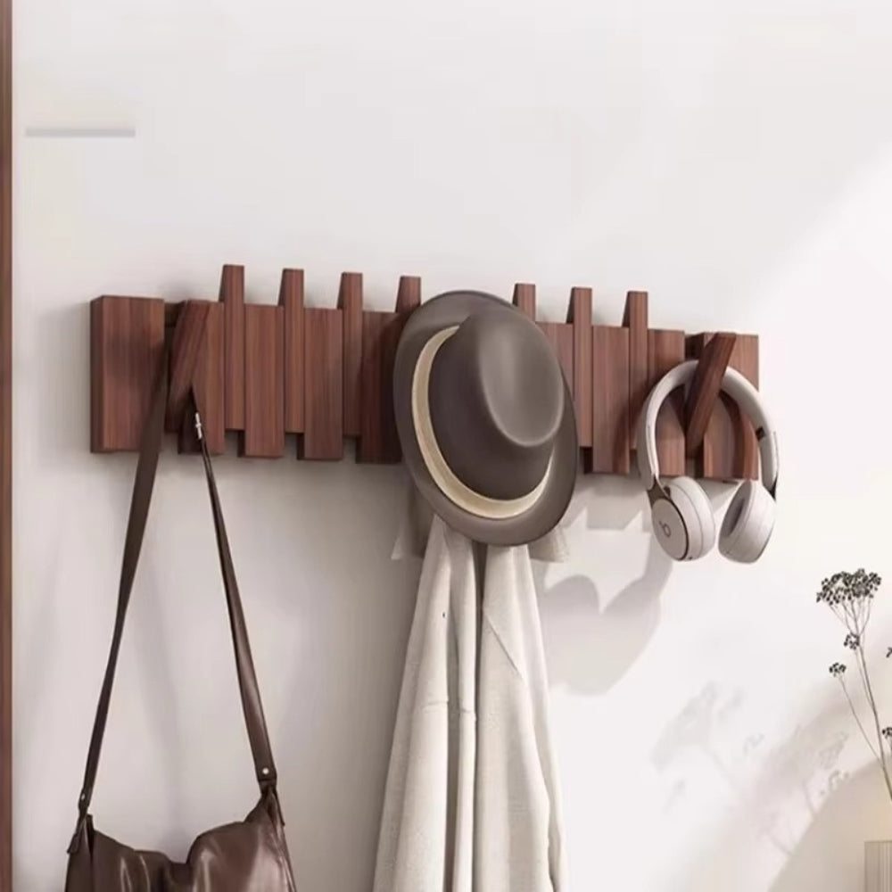 Compose Wall Hook Rack – Piano-Inspired Wooden Design
