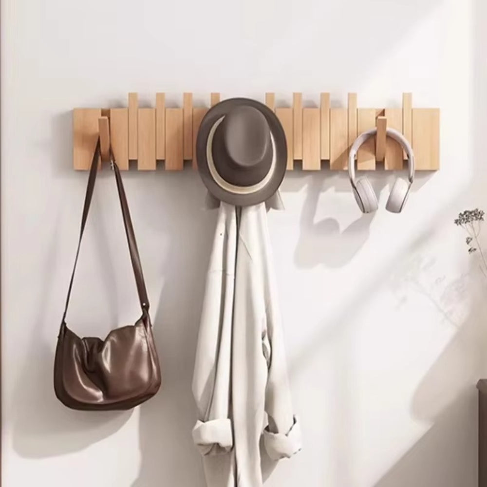 Compose Wall Hook Rack – Piano-Inspired Wooden Design