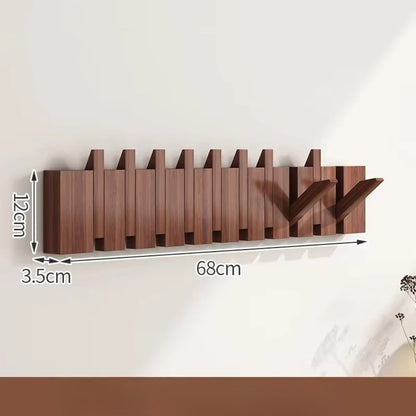 Compose Wall Hook Rack – Piano-Inspired Wooden Design