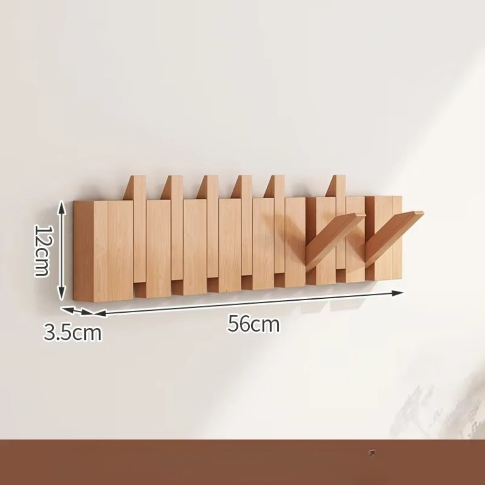 Compose Wall Hook Rack – Piano-Inspired Wooden Design