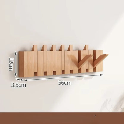 Compose Wall Hook Rack – Piano-Inspired Wooden Design