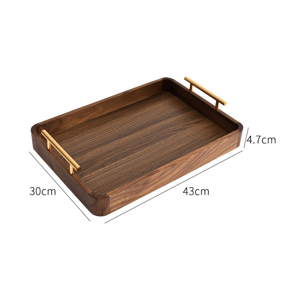 VistaWood Walnut Serving Tray – Calm Elegance for Serving & Styling