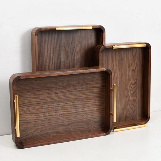 VistaWood Walnut Serving Tray – Calm Elegance for Serving & Styling