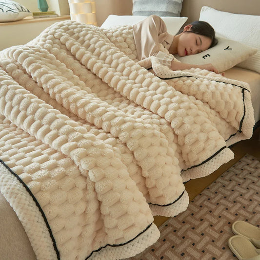 CloudNest Plush Blanket – Ultra-Soft Flannel Throw for Cosy Nights & Calmer Spaces