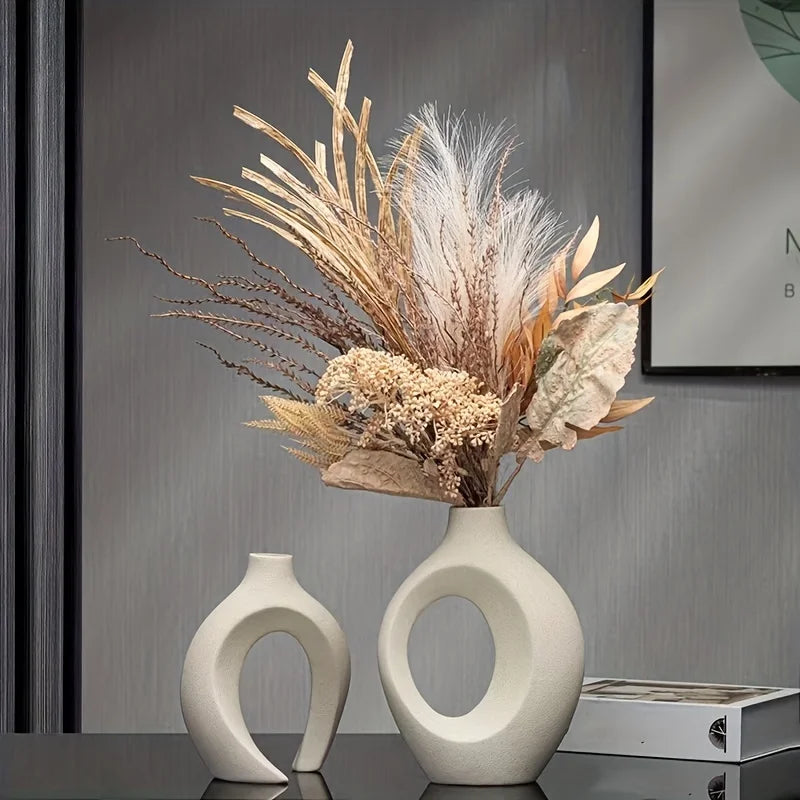 Unity Vase Duo – Sculptural Ceramic Vases for Intentional, Artful Living
