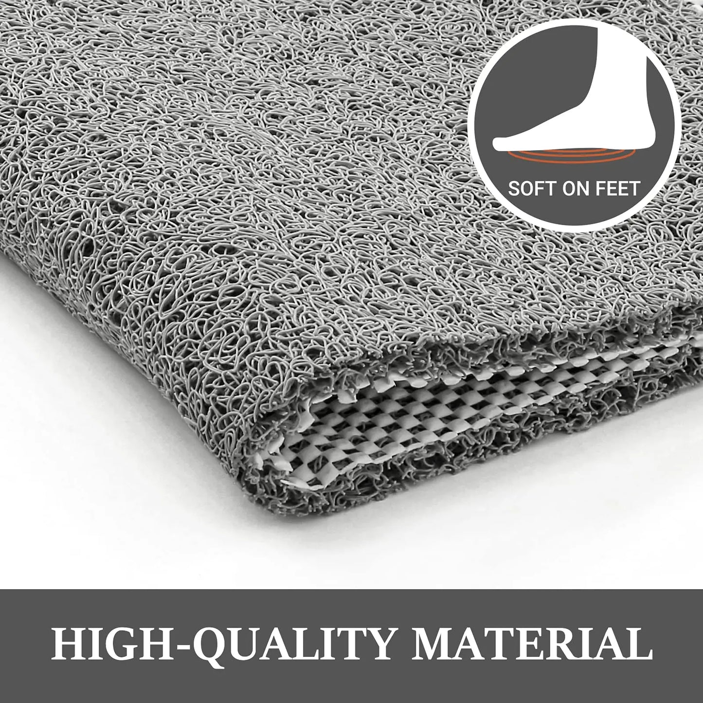 SteadyMat Shower Pad – Non-Slip Bathroom Mat with Clean Lines & Quick-Drain Design