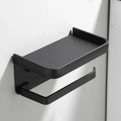 LineaLedge Toilet Roll Holder – Modern Dispenser with Sleek Storage Shelf