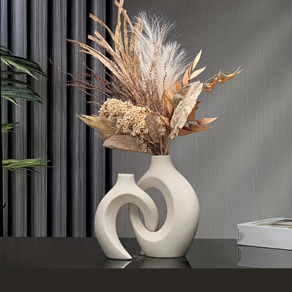 Unity Vase Duo – Sculptural Ceramic Vases for Intentional, Artful Living