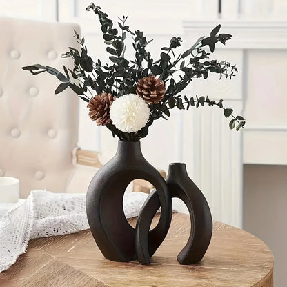 Unity Vase Duo – Sculptural Ceramic Vases for Intentional, Artful Living