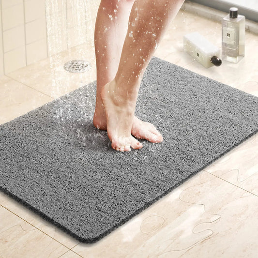 SteadyMat Shower Pad – Non-Slip Bathroom Mat with Clean Lines & Quick-Drain Design