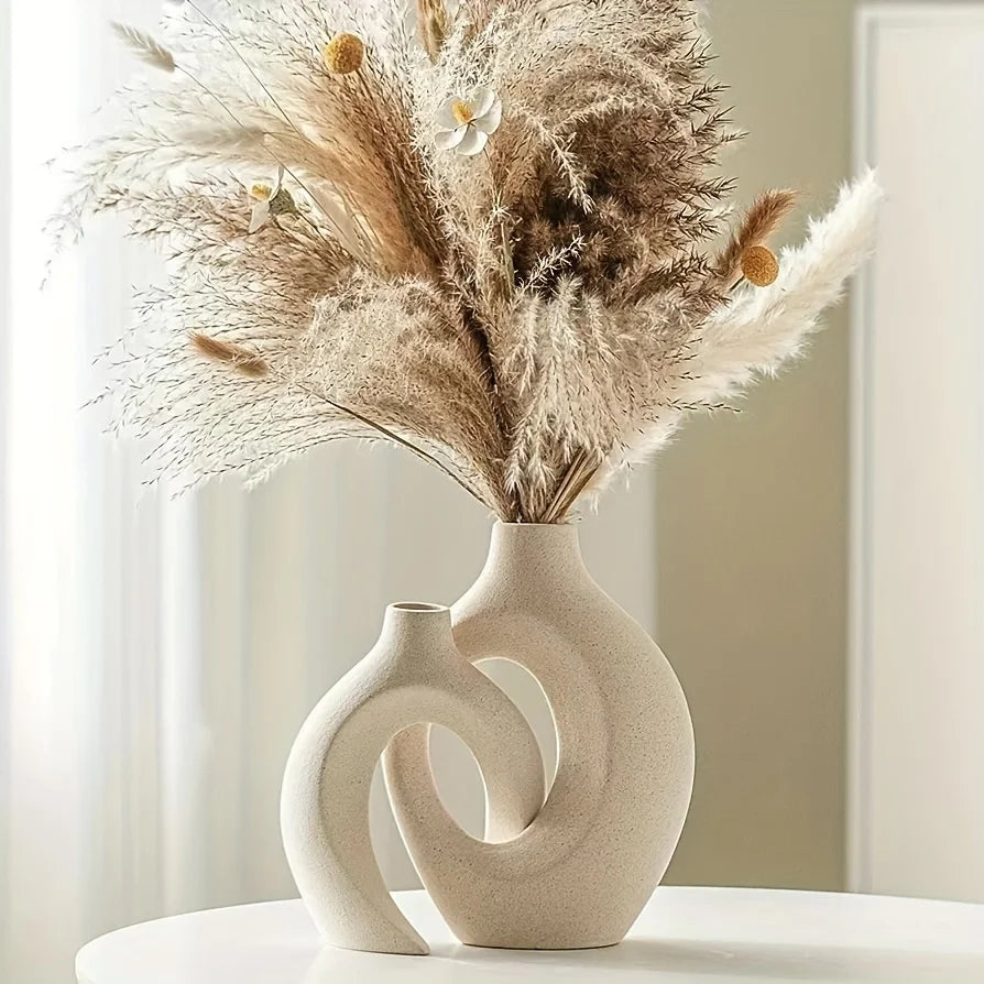 Unity Vase Duo – Sculptural Ceramic Vases for Intentional, Artful Living