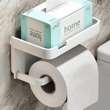 LineaLedge Toilet Roll Holder – Modern Dispenser with Sleek Storage Shelf