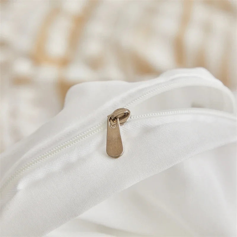Satori Stripe Duvet Set – Soft Lines with Tassel Detail