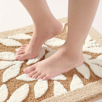 LeafLoom Bath Mat – Natural Calm Beneath Your Feet