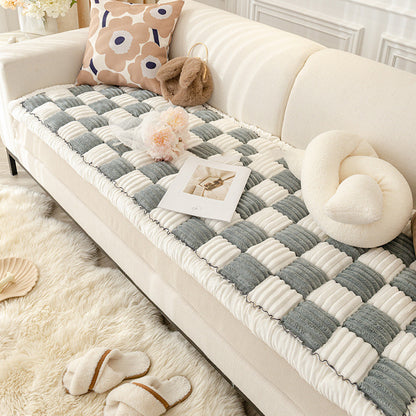 HavenLuxe Sofa Cover – Fleece-Lined, Non-Slip Cushion Protection for Everyday Calm