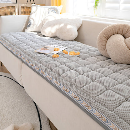 HavenLuxe Sofa Cover – Fleece-Lined, Non-Slip Cushion Protection for Everyday Calm