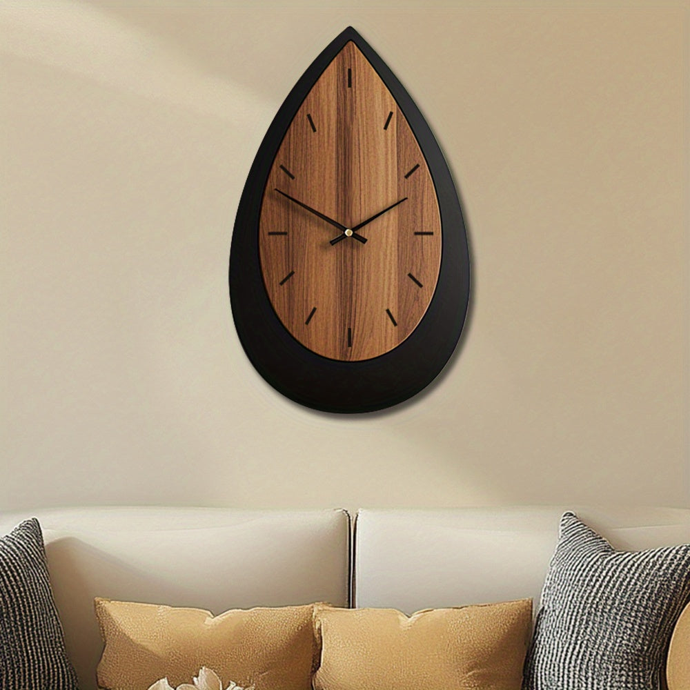 Rivelle Wooden Wall Clock – Irregular Artisan Form