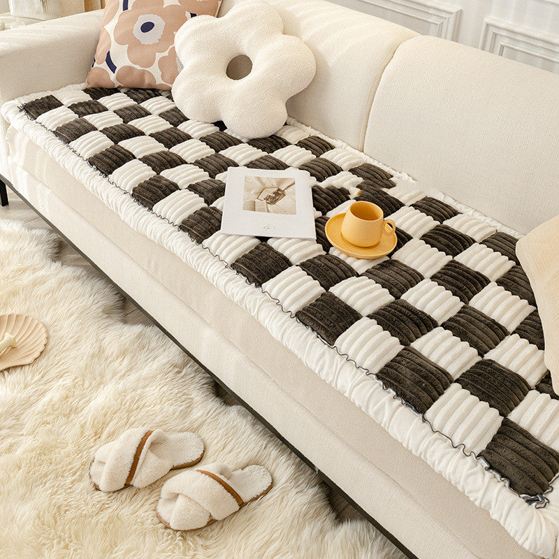 HavenLuxe Sofa Cover – Fleece-Lined, Non-Slip Cushion Protection for Everyday Calm