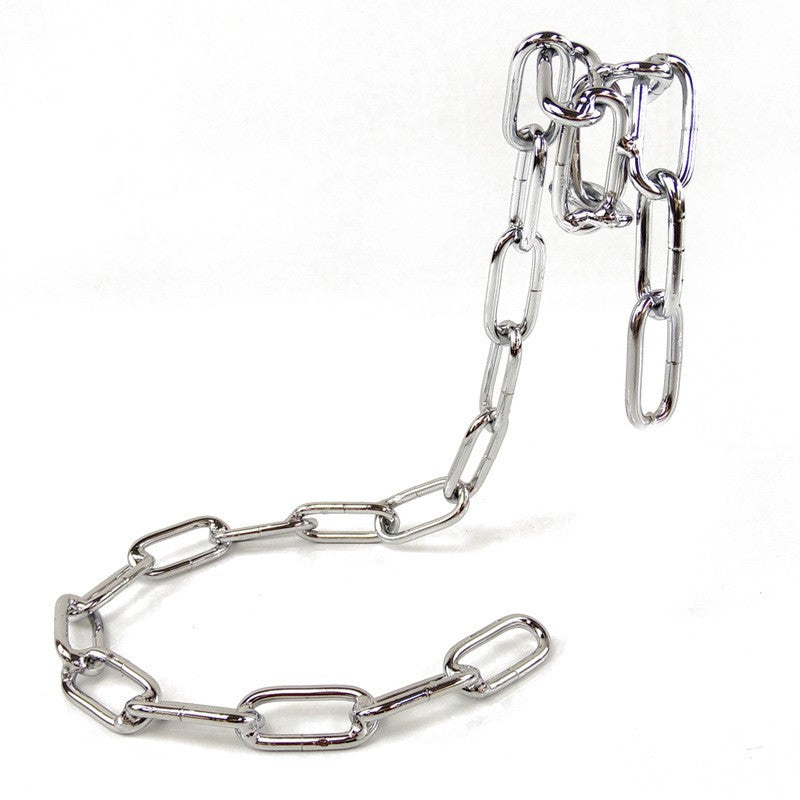 LoftLink Iron Chain Wine Holder – Elevated Metal Display for One Bottle
