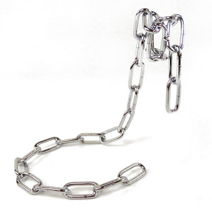 LoftLink Iron Chain Wine Holder – Elevated Metal Display for One Bottle