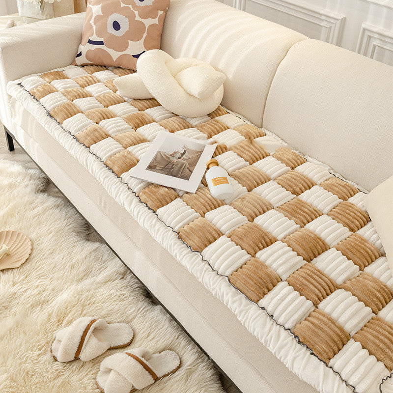 HavenLuxe Sofa Cover – Fleece-Lined, Non-Slip Cushion Protection for Everyday Calm
