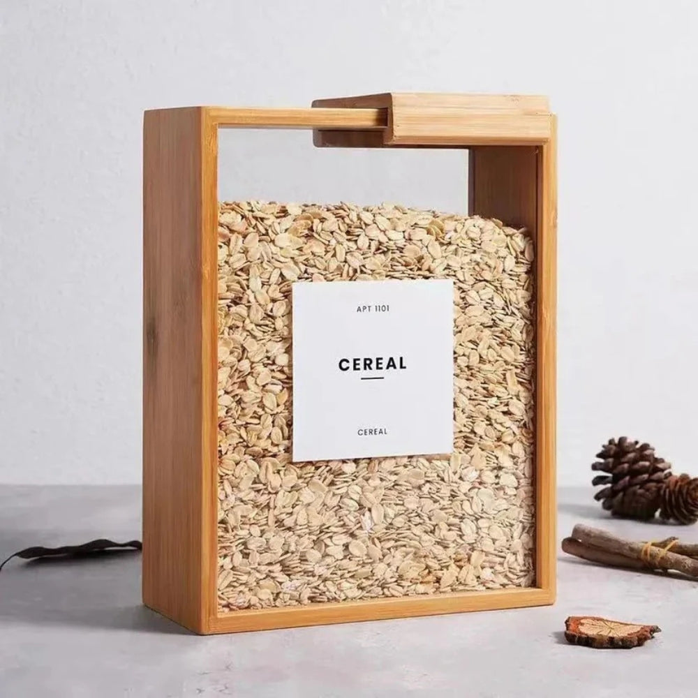 SlideGrain Bamboo Storage Box – Quiet Function Meets Natural Form