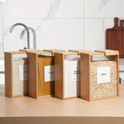 SlideGrain Bamboo Storage Box – Quiet Function Meets Natural Form