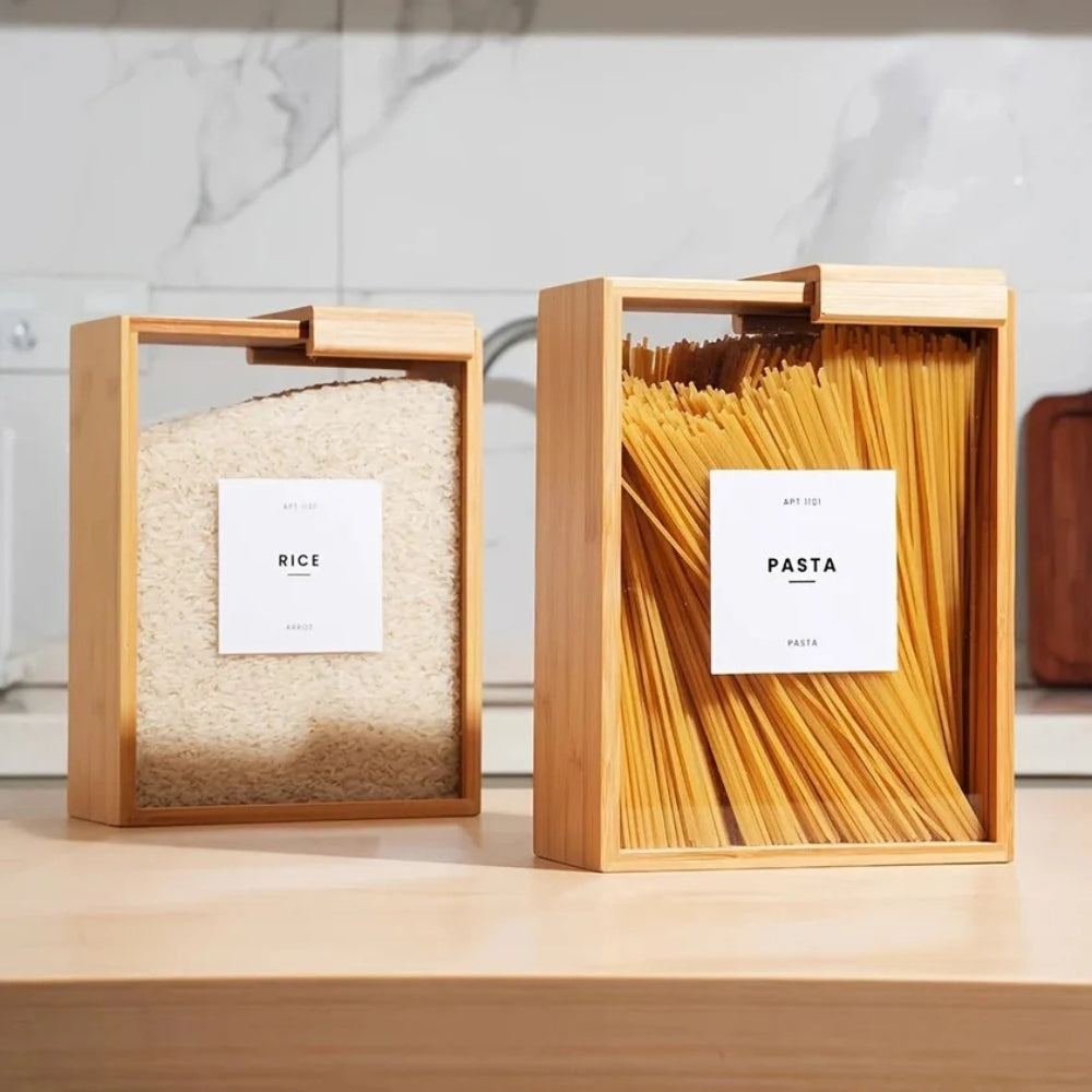 SlideGrain Bamboo Storage Box – Quiet Function Meets Natural Form