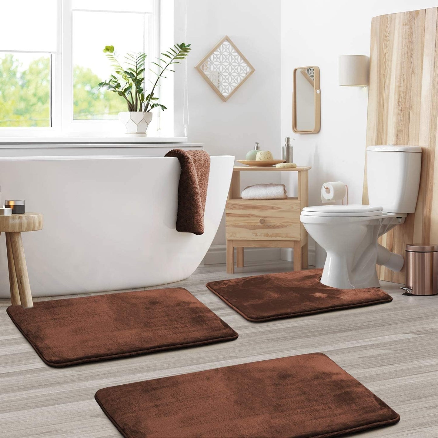 VeluSoft Memory Foam Bath Mat Set – Calm Comfort for Everyday Rituals
