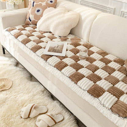 HavenLuxe Sofa Cover – Fleece-Lined, Non-Slip Cushion Protection for Everyday Calm