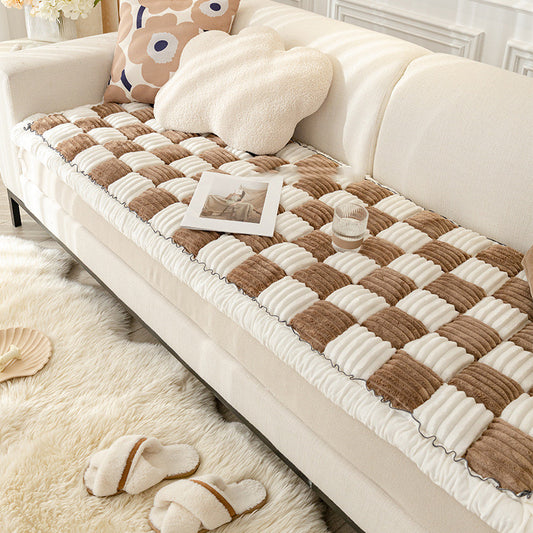 HavenLuxe Sofa Cover – Fleece-Lined, Non-Slip Cushion Protection for Everyday Calm