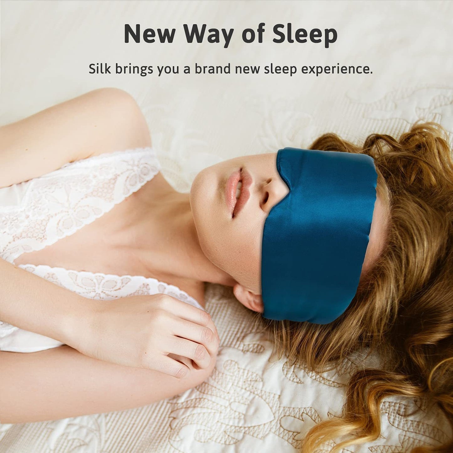 SilkSoft Sleep Mask – Cooling Silk Eye Cover for Deep Rest
