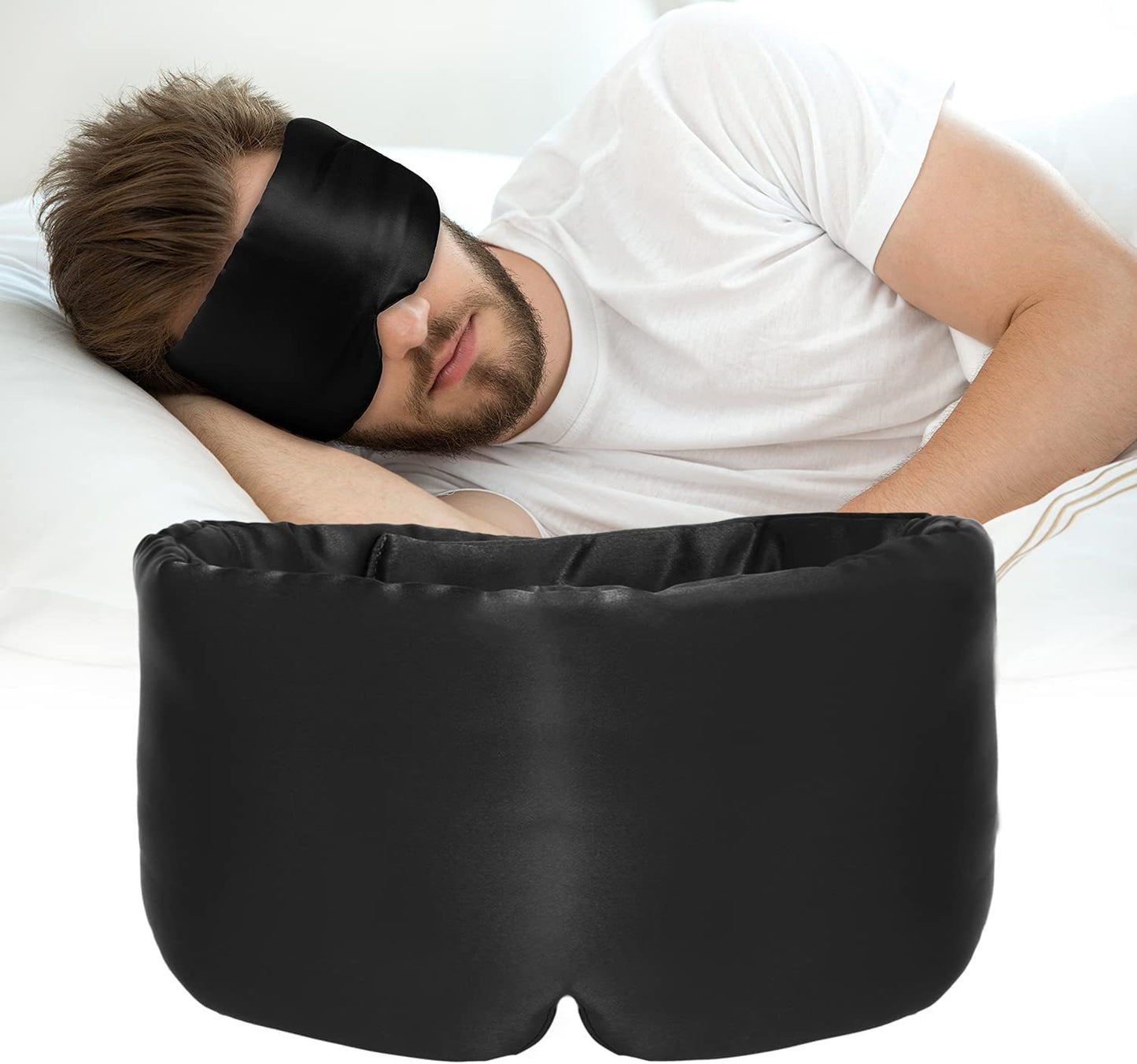 SilkSoft Sleep Mask – Cooling Silk Eye Cover for Deep Rest