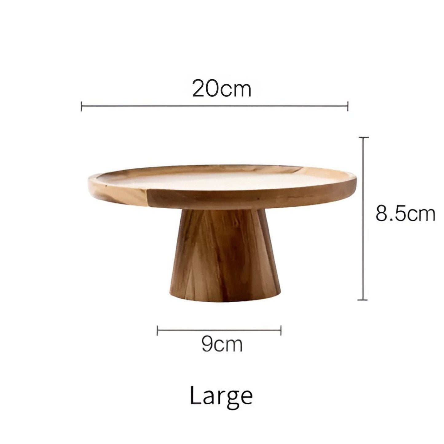 KōraStand Wooden Cake Plate – Elevated Simplicity for Gathered Moments