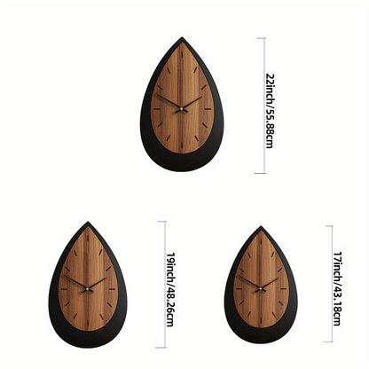 Rivelle Wooden Wall Clock – Irregular Artisan Form