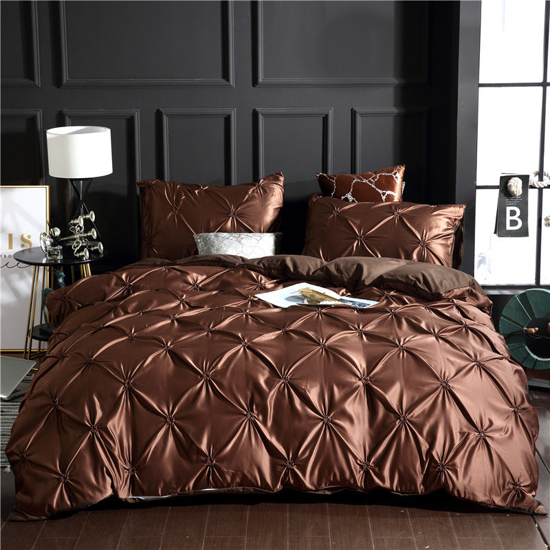 CoolWeave Ice Silk Bedding Set – 3-Piece Lightweight Quilt Cover for Effortless Sleep
