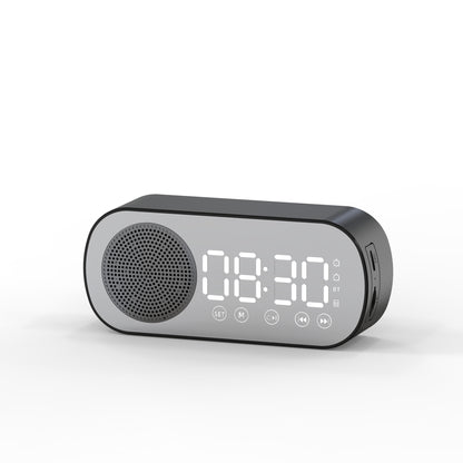 LumoTime Mirror Clock – LED Alarm with Bluetooth, FM Radio & USB Charging