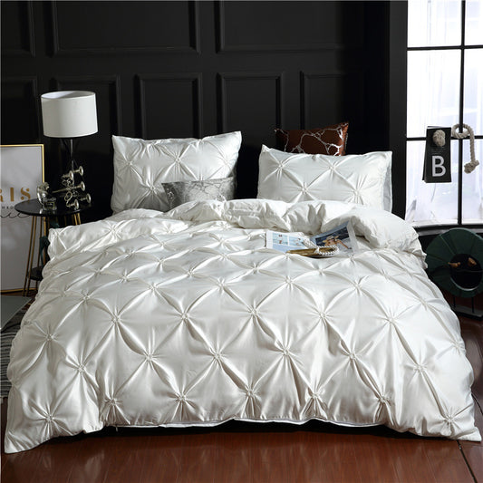 CoolWeave Ice Silk Bedding Set – 3-Piece Lightweight Quilt Cover for Effortless Sleep