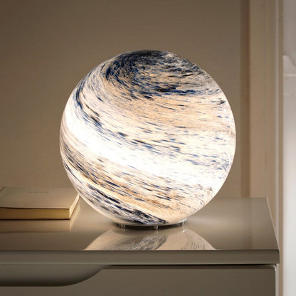 CelestiMoon Glass Lamp – Sculpted Lunar Light for Calm, Atmospheric Spaces