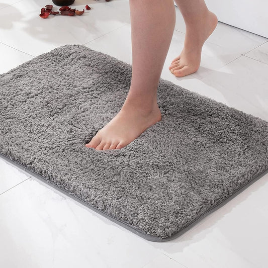 VeluSoft Plush Bath Rug – Ultra-Absorbent Anti-Slip Mat for Spa-Like Bathroom Comfort