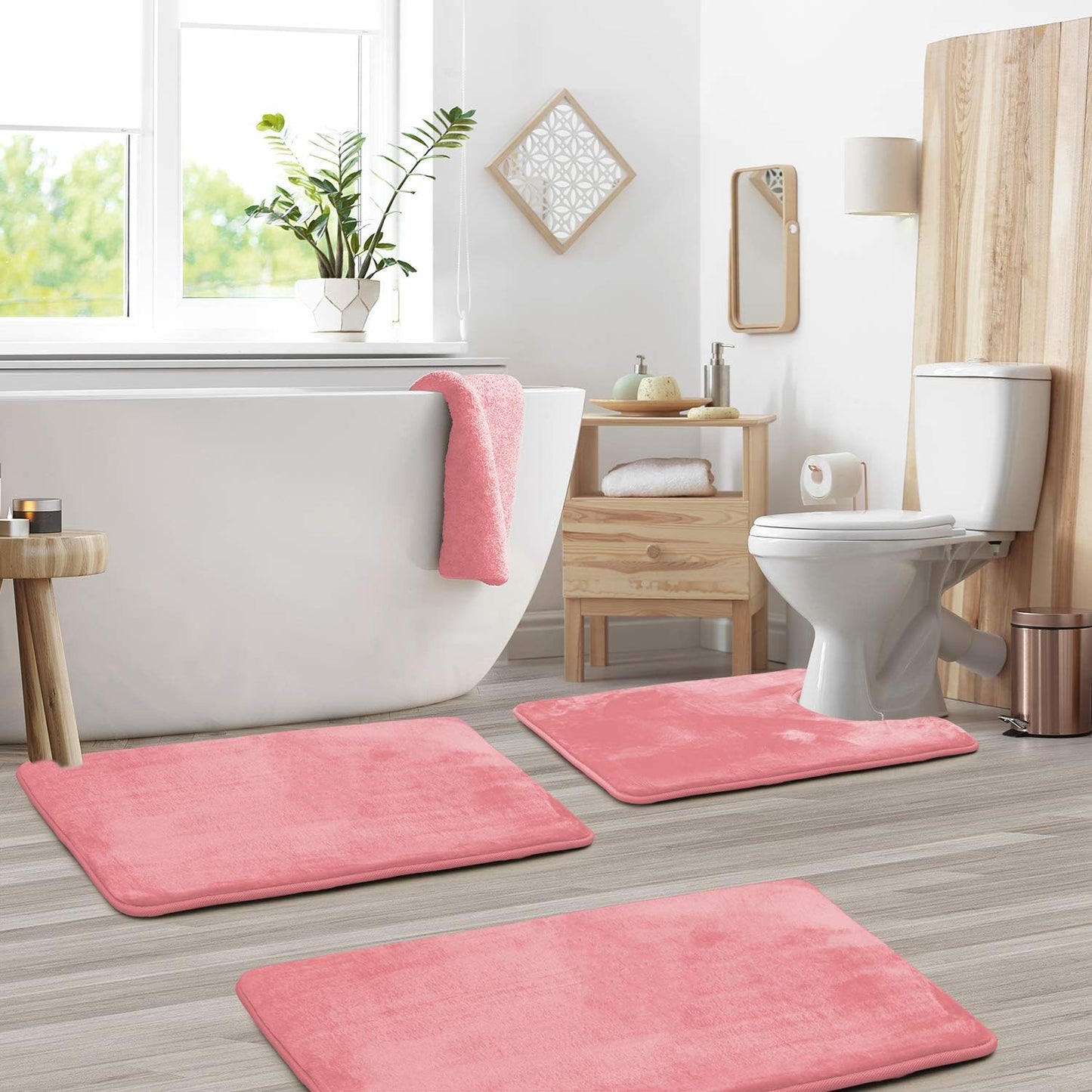 VeluSoft Memory Foam Bath Mat Set – Calm Comfort for Everyday Rituals