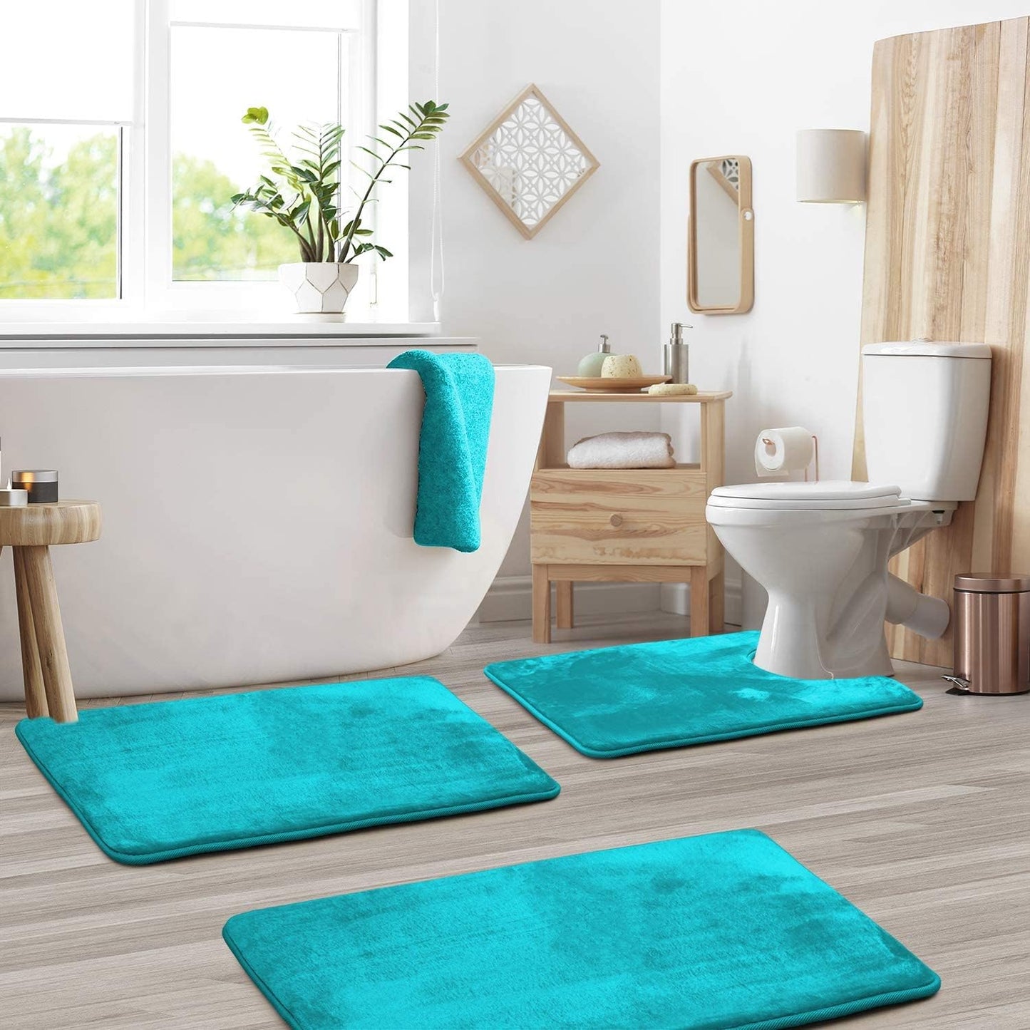 VeluSoft Memory Foam Bath Mat Set – Calm Comfort for Everyday Rituals