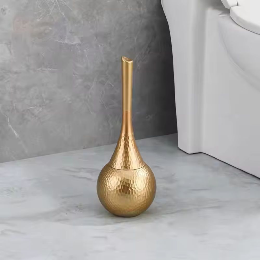 LustreClean Toilet Brush – Modern Metallic Elegance for Calm, Tidy Spaces